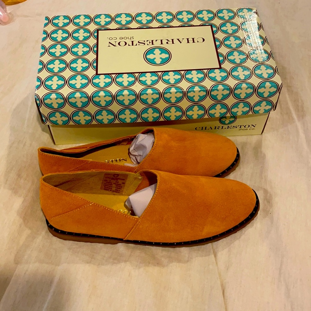 NIB - Orange Suede Loafer - Size 9